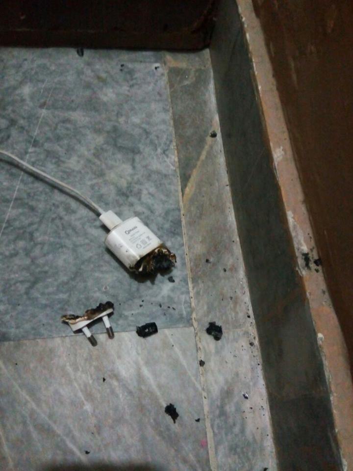 Qmobile Charger exploded ! INCPak