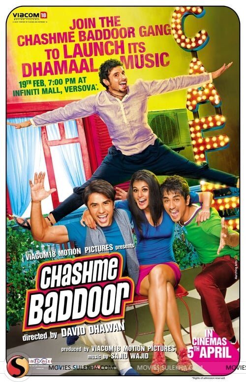 Ali Zafar along with his co actors of Chashme Baddoo