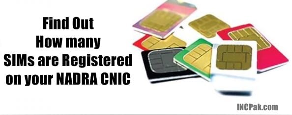 How many Sims issued on your NADRA CNIC?