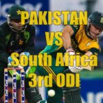 Pakistan VS South Africa 3rd ODI Live Streaming 29 November 2013