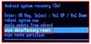 Wipe Data Factory Reset