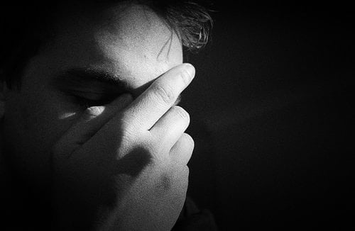 a man in depression