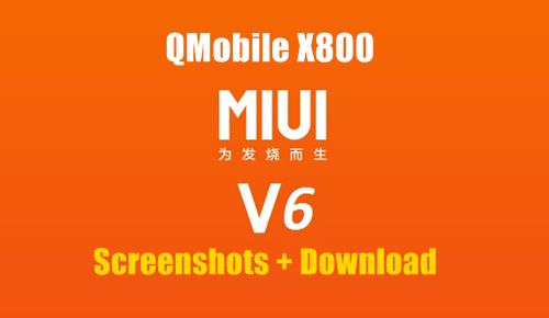 MIUI v6 Rom for QMobile X800