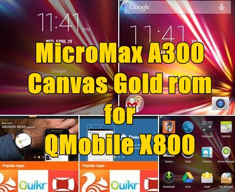 MicroMax A300 Canvas Gold Rom