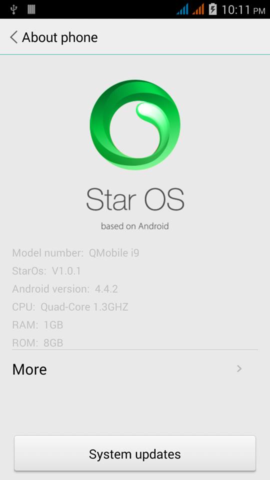 Star Os for Qmobile Noir i9 and Qmobile Noir i12