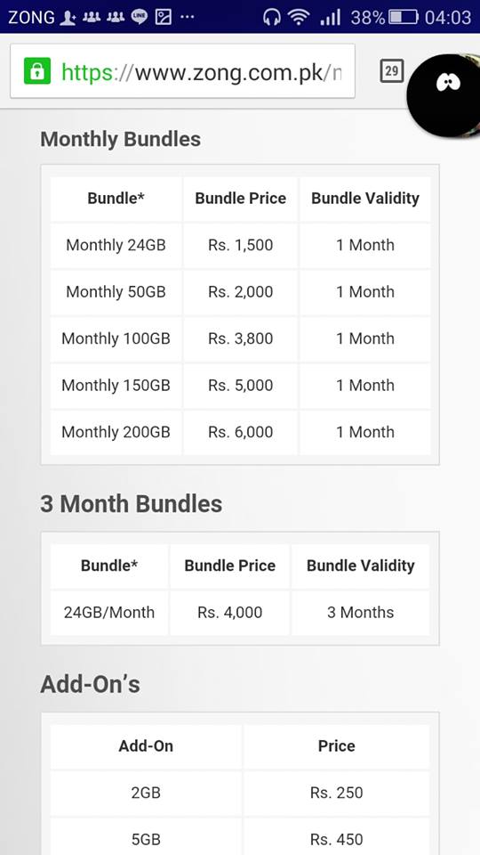 Zong 4G Mobile Wifi