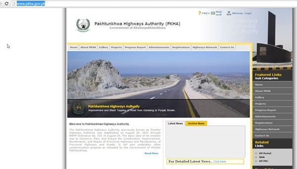 Khyber Pakhtunkhwa Highways Authority Home 