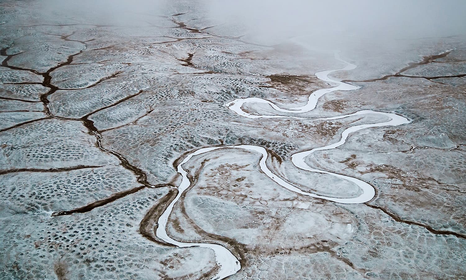 the Malakatyn River at Bolshoy Lyakhovsky Island, part of the Lena Delta Wildlife Reserve, Sakha, Russia. — Photo by Boris Solovyev