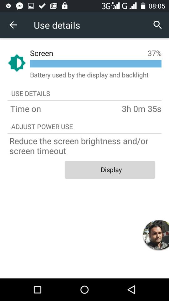 Infinix Hot 2 battery on screen time 