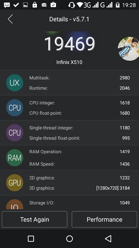 Infinix Hot 2 Antutu Benchmark 