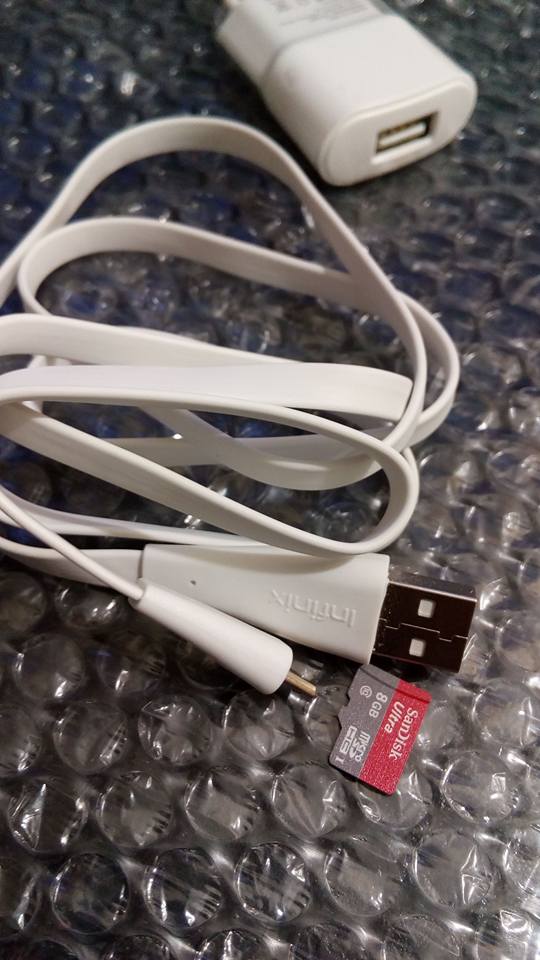 Infinix Hot 2 USB data cable and Charger 