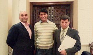 From left to right: Rajnesh Singh, Snober Abbasi (Writer), Syed Ismail Shah.