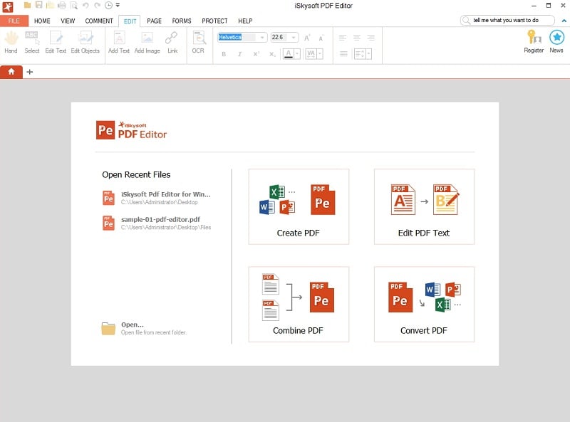 iSkysoft PDF Editor for windows