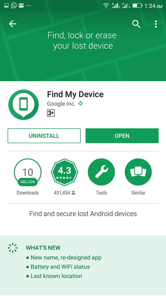 Find My device