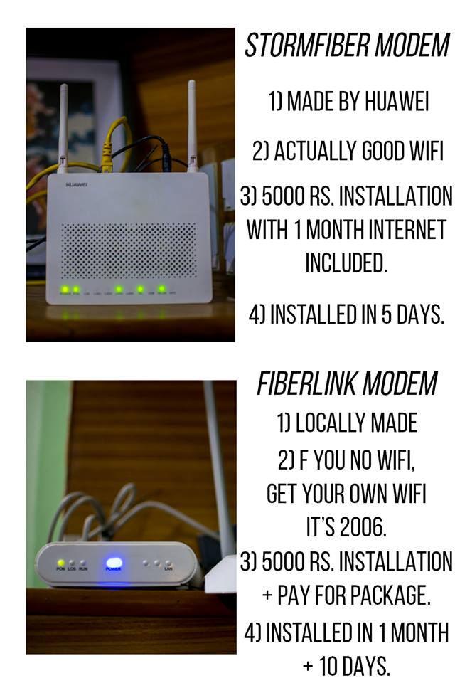 FiberLink Vs StormFiber