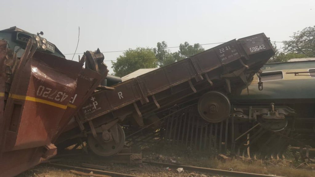 Green Line train collides with freight cars at Lahore railway station