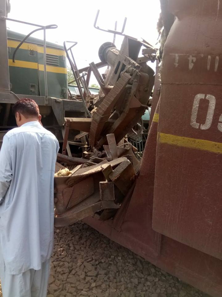 Green Line train collides with freight cars at Lahore railway station