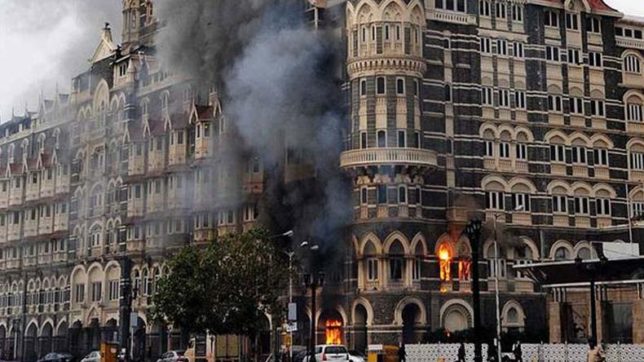 Mumbai Attacks - Taj Mehal Hotel burning