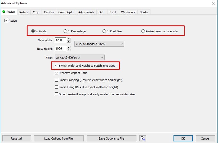 Resize and Convert Images in Bulk using FastStone Photo Resizer