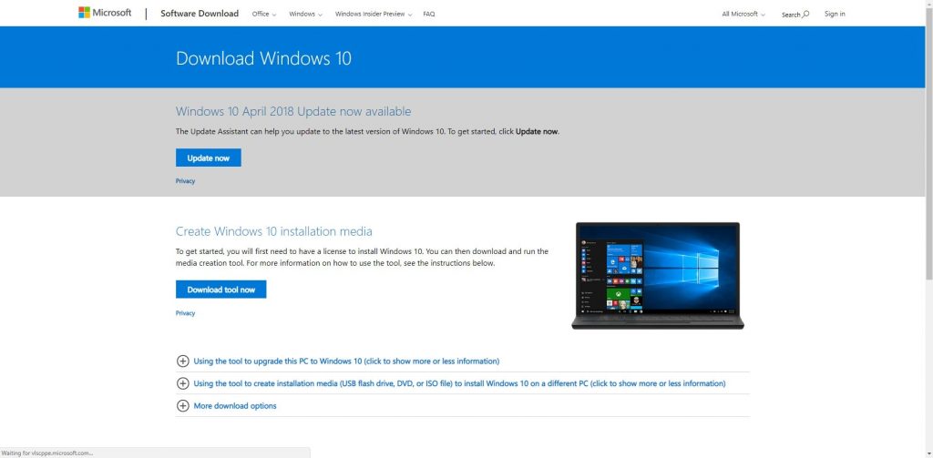 Microsoft Windows Official Download Windows 10 