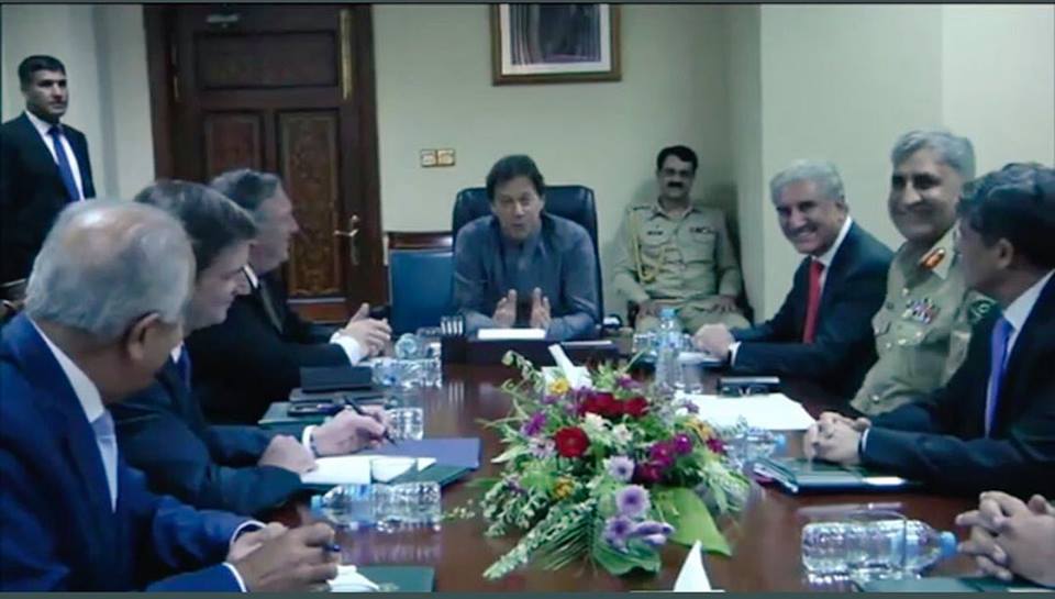 US Secretary Pompeo meets PM Khan 