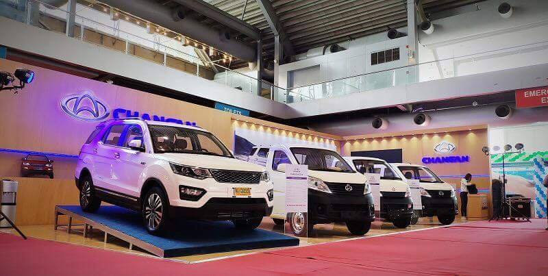 Changan lineup at International Engineering & Machinery Asia Expo 2018 