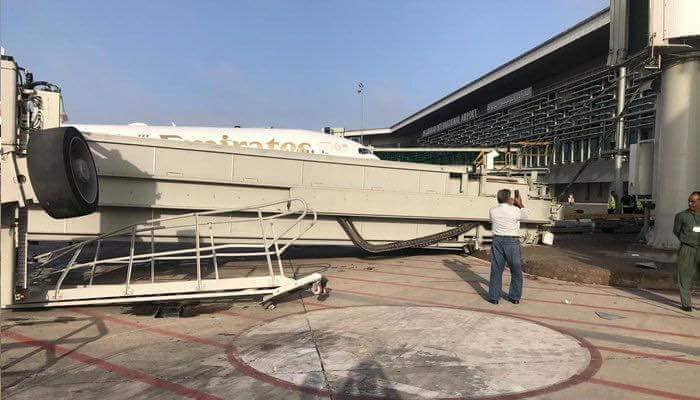 Passenger Boarding Bridge Collapsed at New Islamabad International Airport