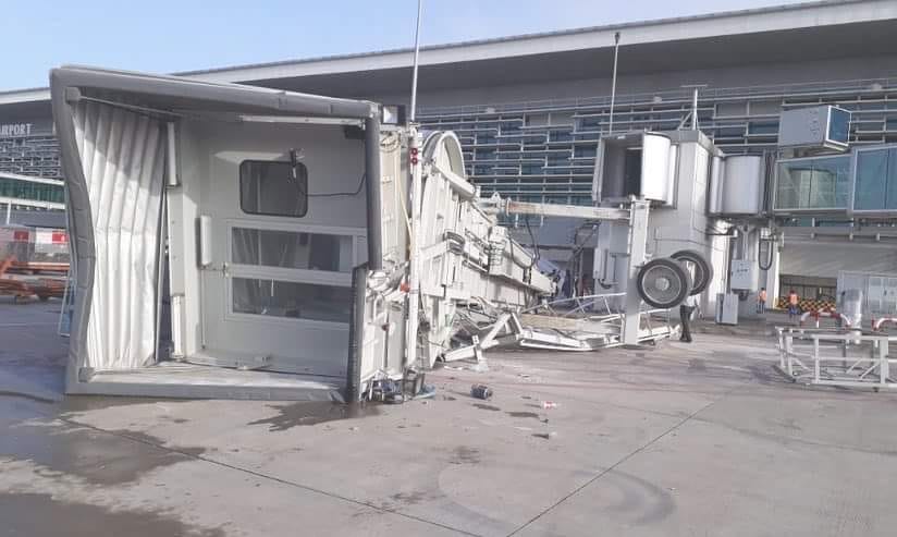 Passenger Boarding Bridge Collapsed at New Islamabad International Airport