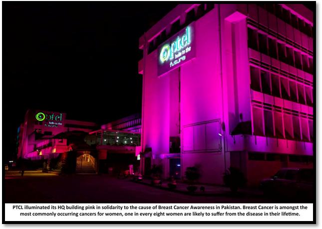 PTCL 'Going Pink' in October: Breast Cancer Awareness Month