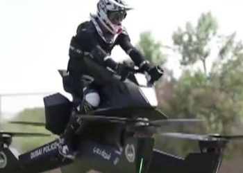 'Flying Motorcycle' Dubai Police take to the skies