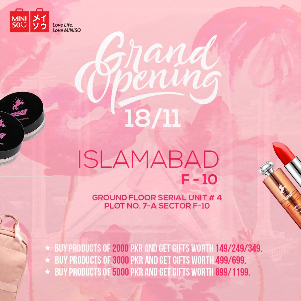 MINISO Now Open at F-10 Sector Islamabad