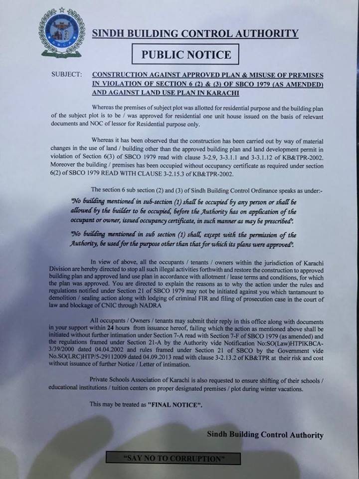 SBCA to Close Private Firms and Schools in Residential Areas
