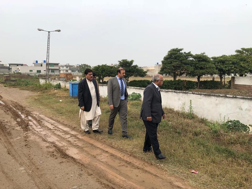 ICT Officials visits River Garden Housing Scheme