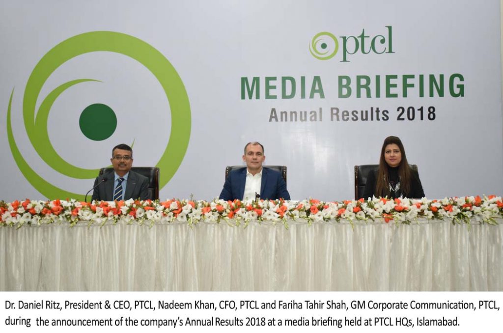 PTCL Returns to Full Year Revenue Growth for the first time since 2014