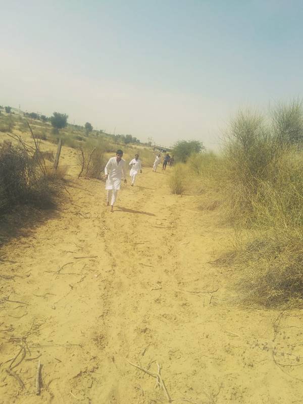 People Rushing to Crash Site