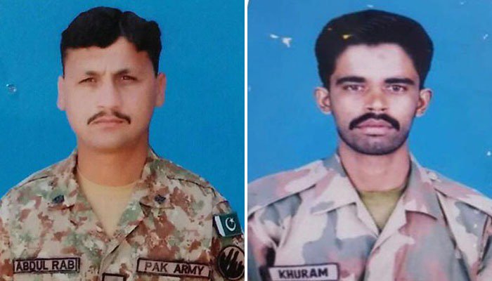 Havaldar Abdul Rub and Naik Khurram of Pakistan Army 