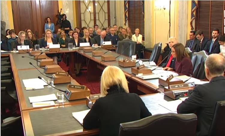 hearing of  Senate Committee
