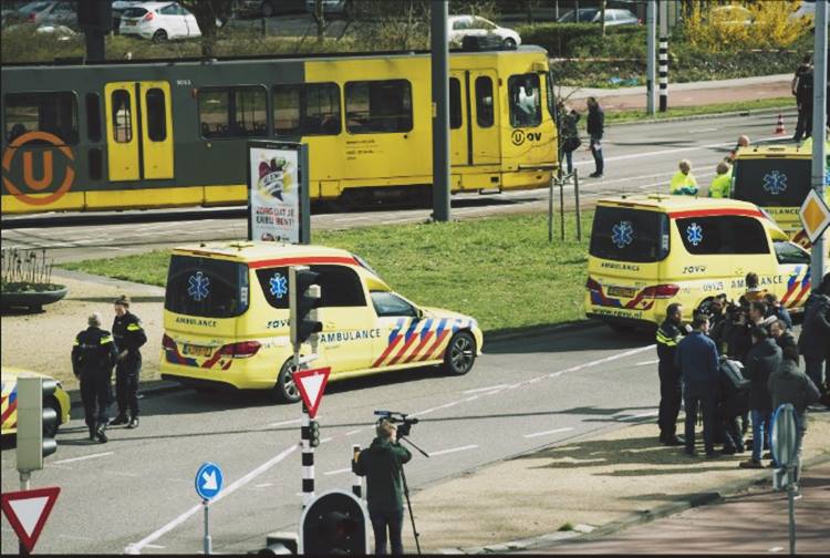 gunman opened fire inside the tram