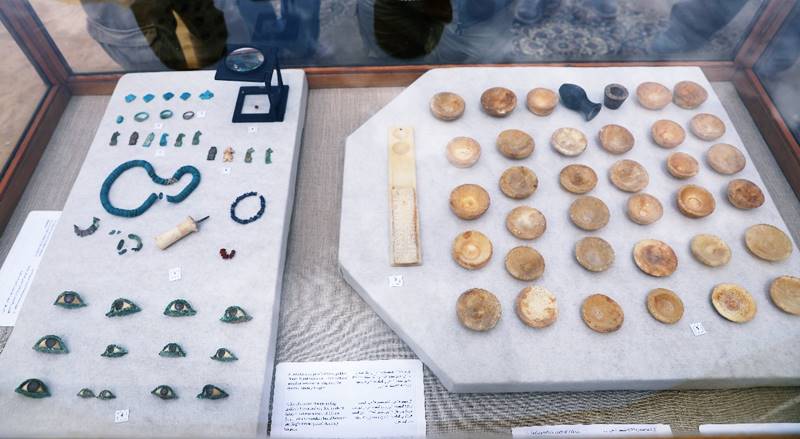 The artifacts uncovered from Khuwy Tomb