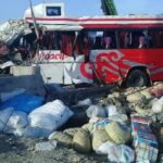 Bus accident two dead 30 injured at Jamshoro Toll