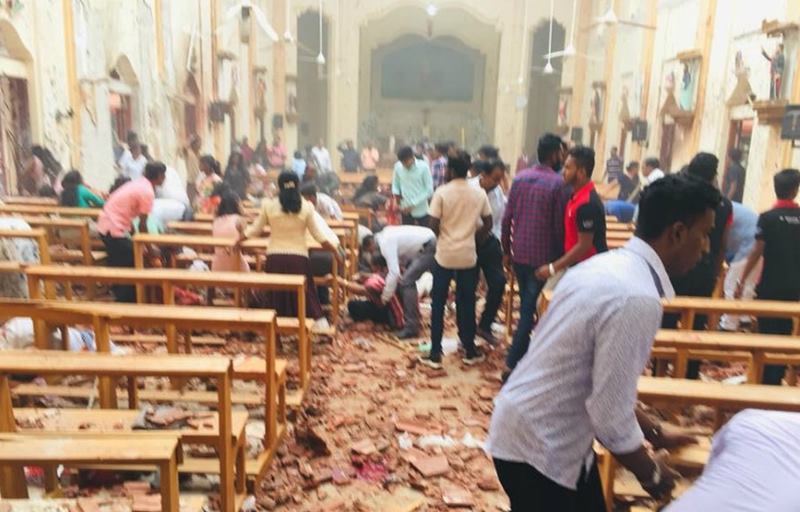 Multiple explosions hit Two Churches in Sri Lanka