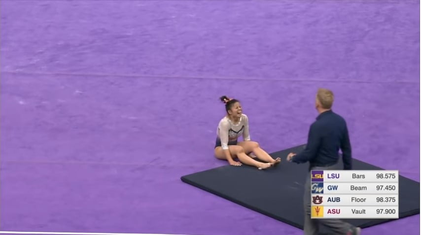 US Gymnast Sam Cerio Breaks Both Legs in a Gruesome Fall