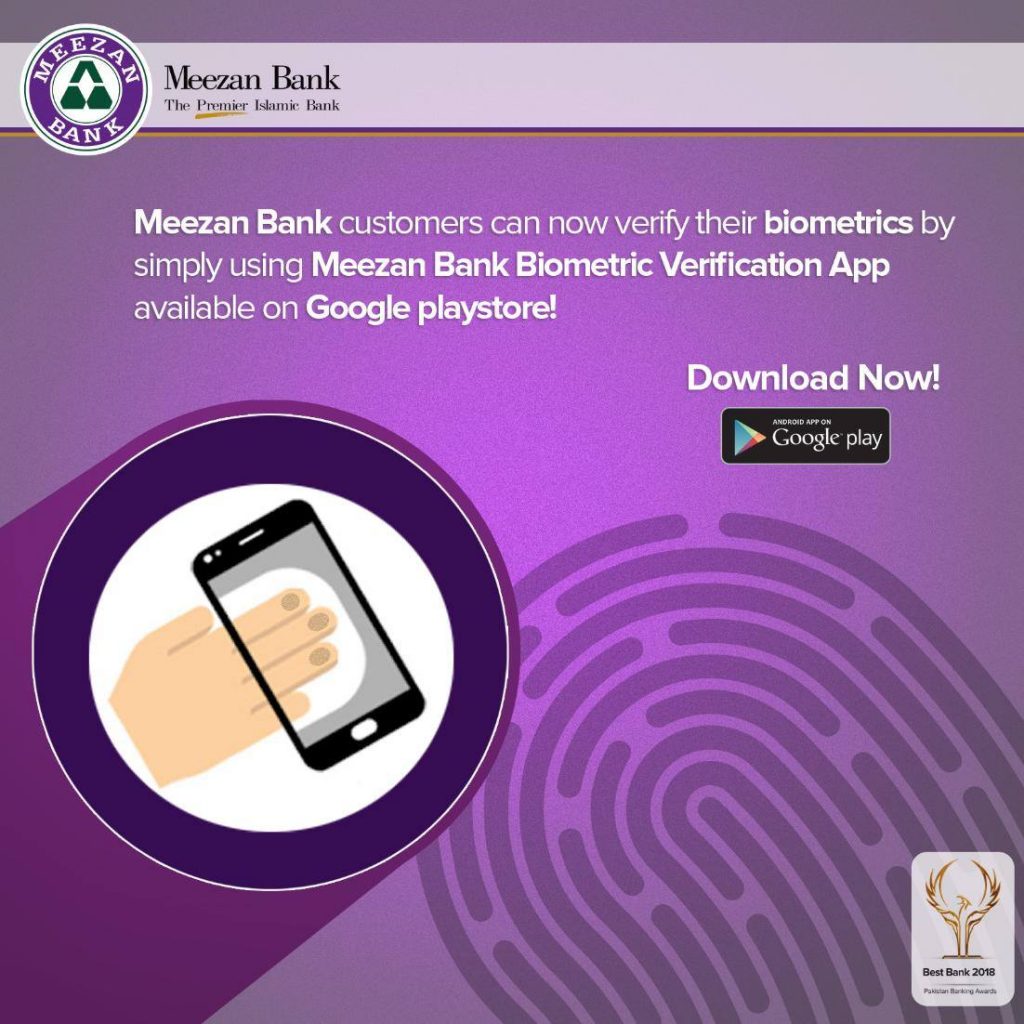      Meezan Bank Biometric verification app