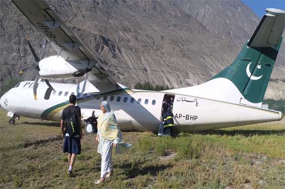 PIA aircraft skids off runway at Gilgit Airport