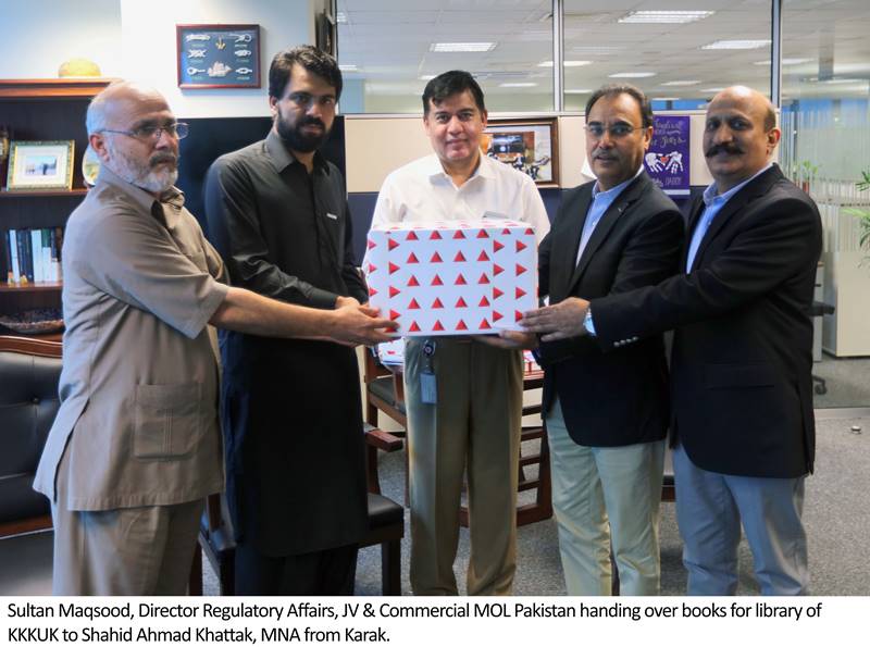 MOL Group donates technical and reference books to universities of KP

