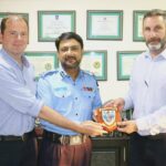 UK Royal Protection Team presented a shield to DIG Chauhan