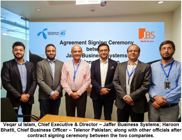 JBS Enters into Cloud Services agreement with Telenor Pakistan 