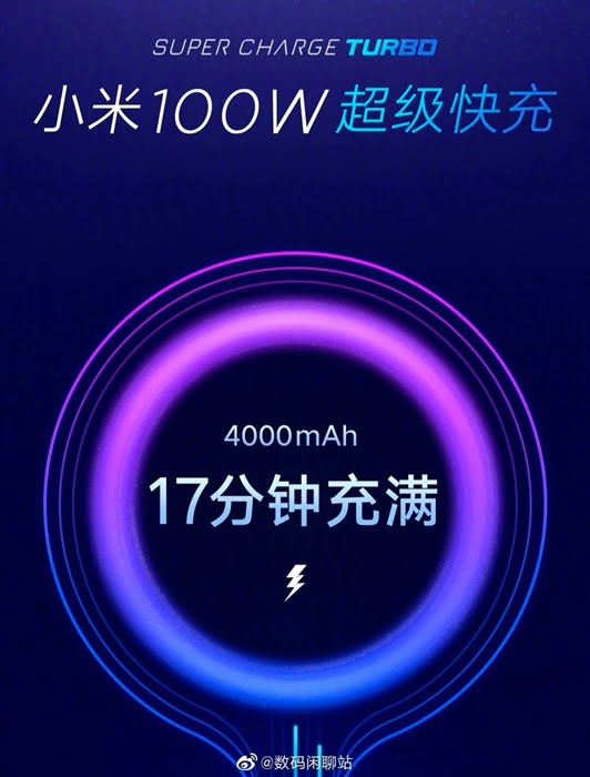 Xiaomi 100W fast charge tech expected to release next year