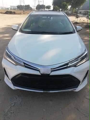 Front view of the 2020 Toyota Corolla Altis X