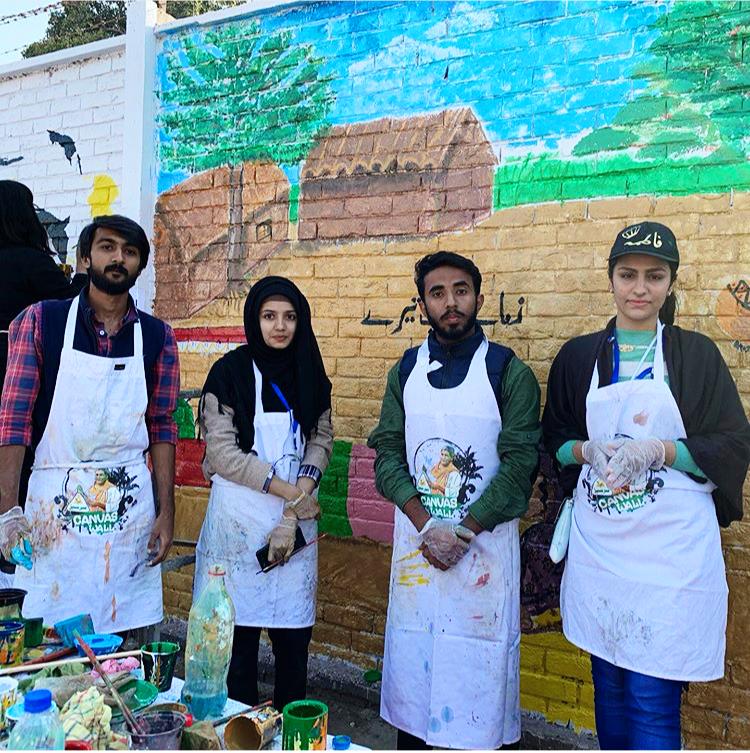 Sarsabz Canvas Wall pays tribute to the farmers of Pakistan